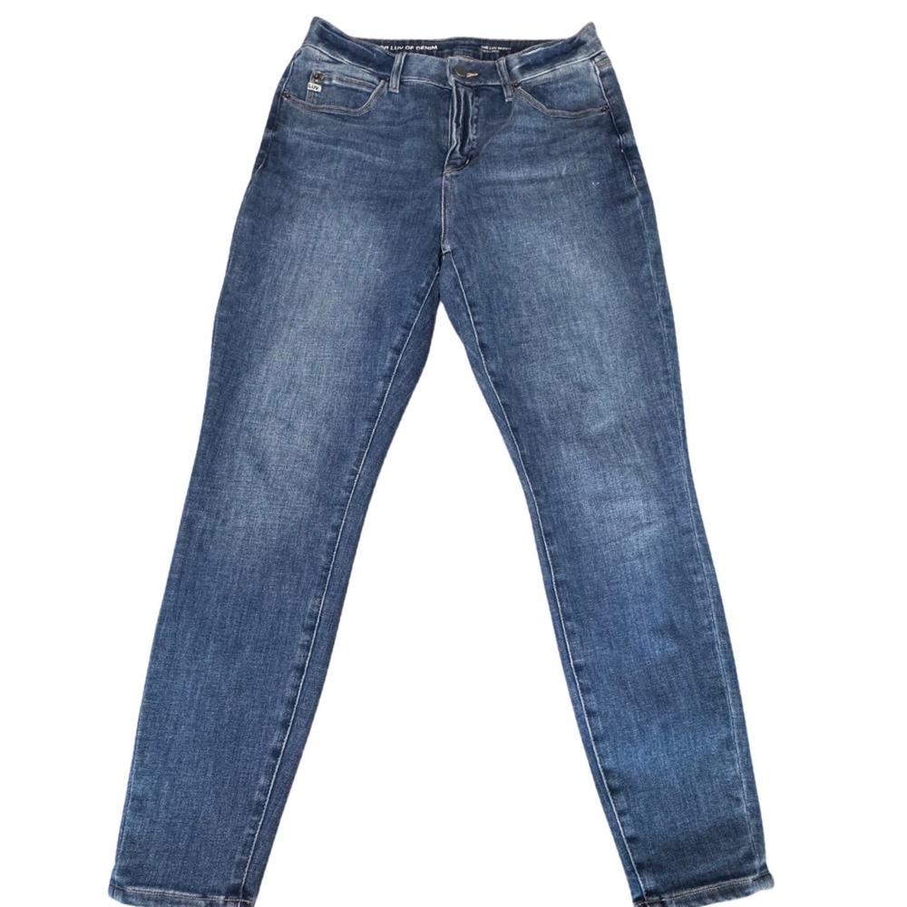 For Luv of Denim Jeans Womens 6‎ High Rise Skinny Blue Medium Wash Old Money 999